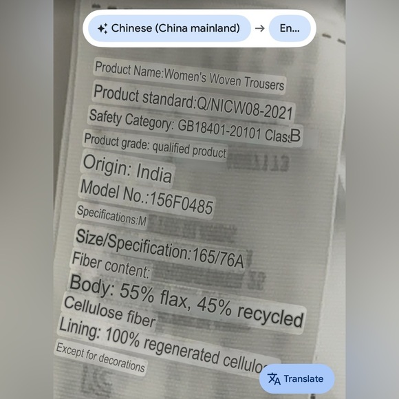 Abercrombie and Fitch Wide Slit Leg Resort Lined White Pants Size Medium - Picture 9 of 9